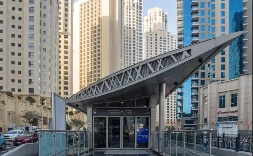 Jumeirah Beach Residence 1 Tram Station View