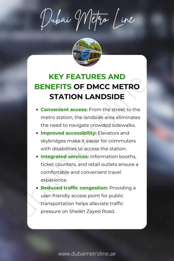 Key Features and Benefits of DMCC Metro Station Landside