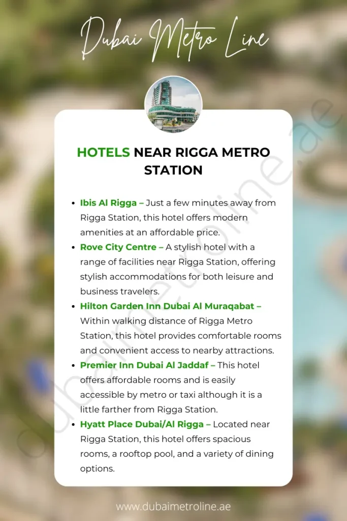 Hotels Near Al Rigga Metro Station