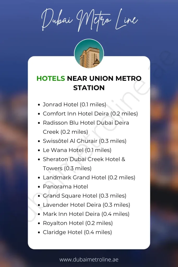 Hotels Near Union Metro Station