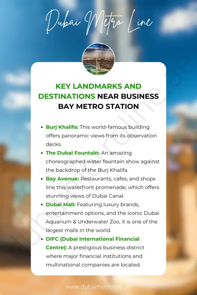 Key Landmarks and Destinations Near Business Bay Metro Station