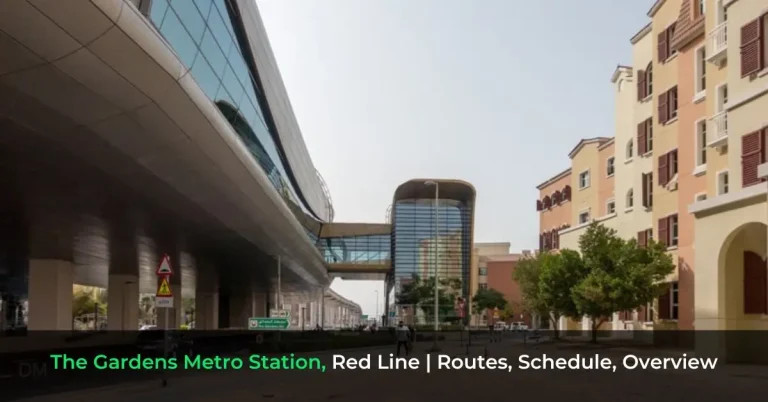 The Gardens Metro Station, Red Line - Routes, Schedule, Overview